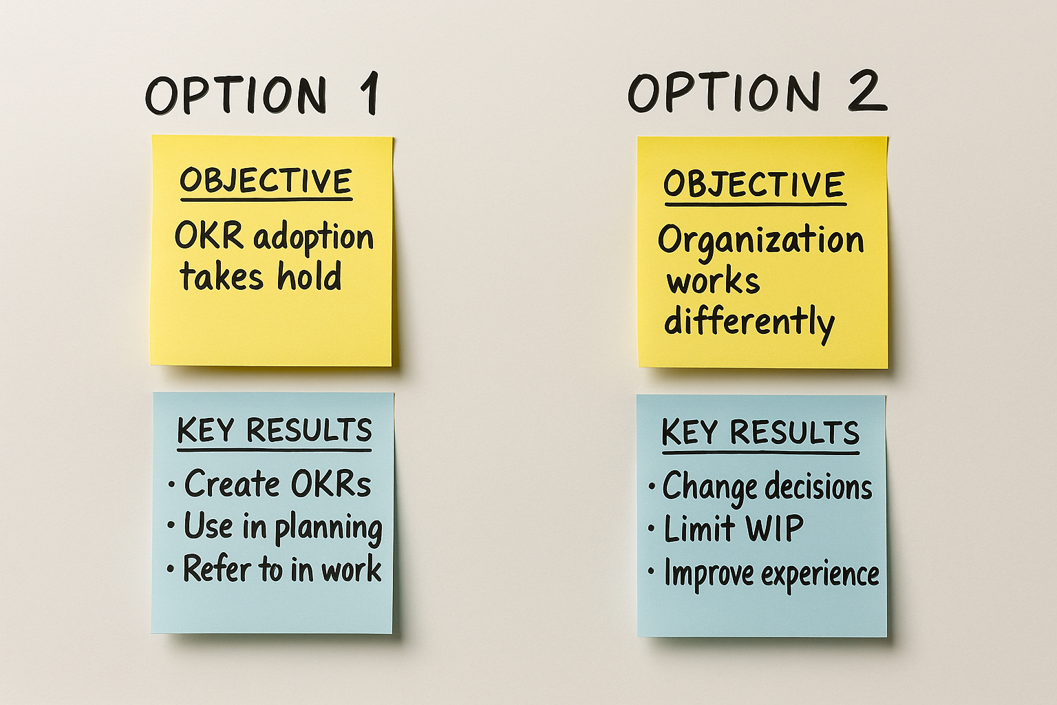 OKRs for OKRs: revisited